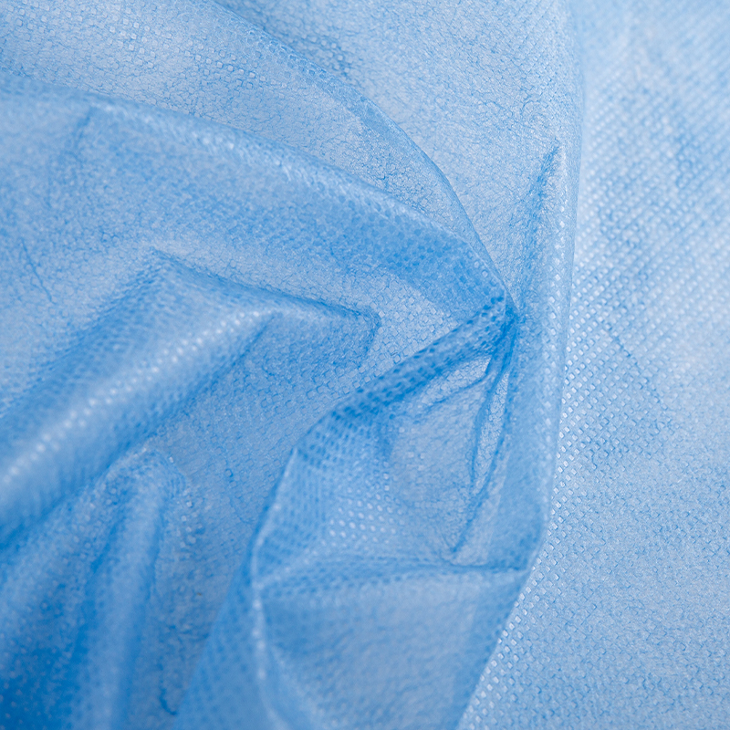 Tela no tejida Spunbond de PP a cuadros para mascarillas médicas